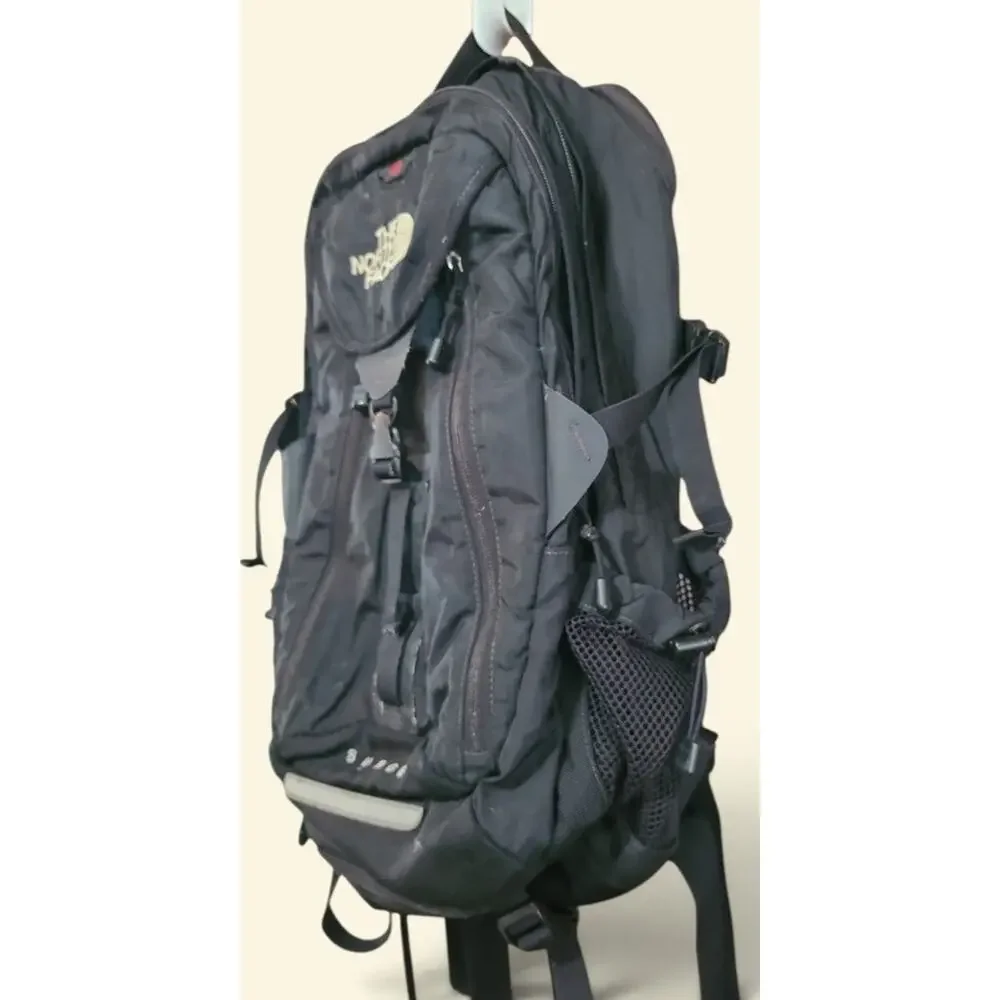 The North Face Surge Hiking Backpack Soft Black Laptop Travel School Daypack